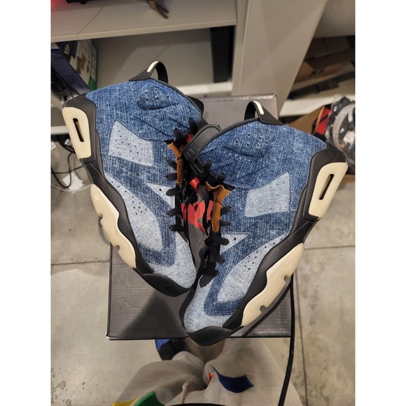 Jordan 6 Denim size 10.5 - Picture 6 of 11